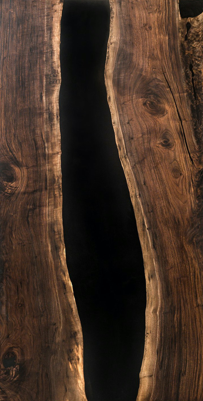 plateau de table epoxy noir 